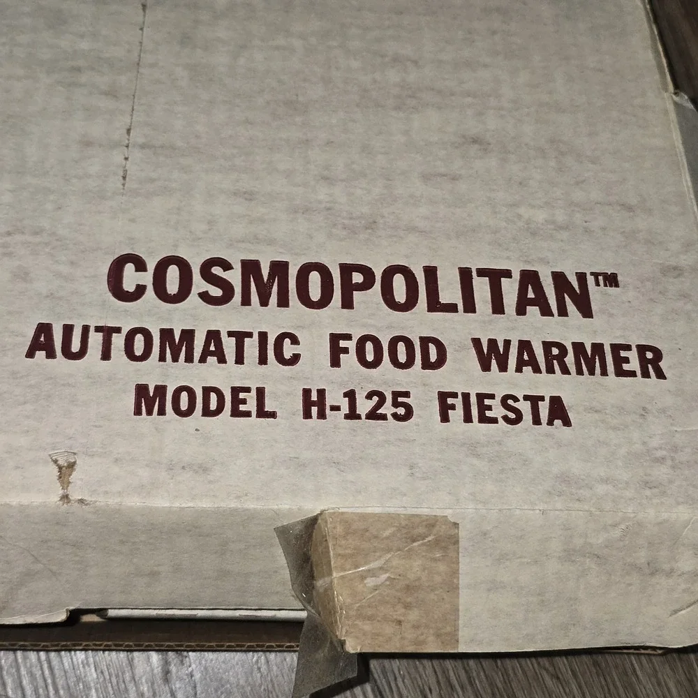 Salton Cosmopolitan Automatic Food Warmer H-125 Gourmet MCM New Old‎ Stock New!